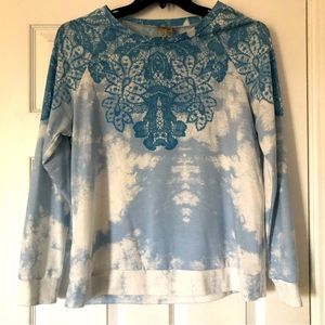 Como Vintage Lace and Tie Dye Top